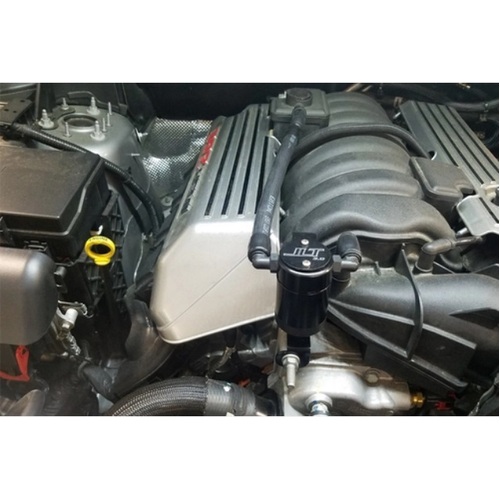 JLT 3.0 Oil Separator - Black Anodised. Jeep Grand Cherokee SRT8 2012-21/Chrysler 300C SRT8 2011-14 JLT3063P-B