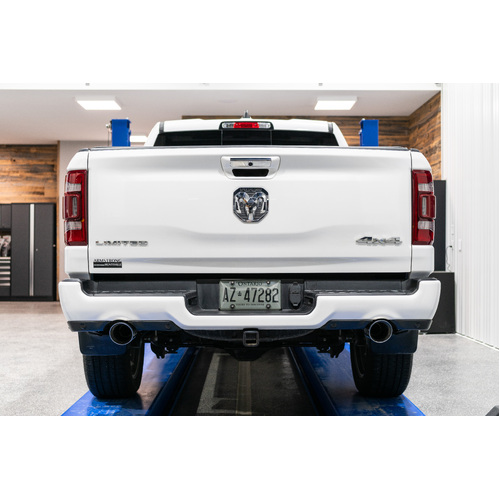 MBRP 2019-2024 RAM DT Series 5.7L Cat Back Dual Exhaust System Through Bumper (Armor Black) Part # S5152BLK