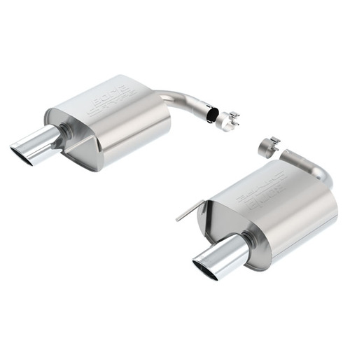 BORLA® Mustang S550 EcoBoost 2015-2018 Axle-Back Exhaust S-Type - 2.25" Polished Tip part # 11889