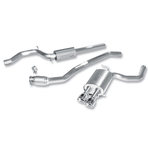 BORLA® AUDI A4 B8 Cat-Back™ Exhaust S-Type - 2.5" Polished Tip part  # 140315