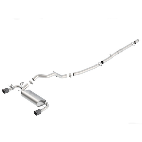 BORLA® Ford Focus RS 2016-2018 Cat-Back™ Exhaust ATAK® Carbon Fibre Tips part # 140730CFBA