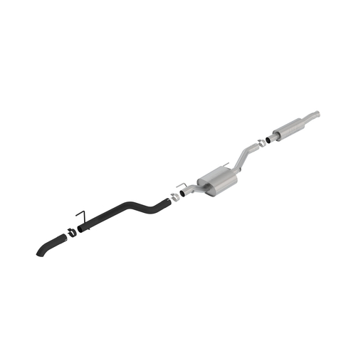 BORLA® Jeep Gladiator JT 2020-2025 Cat-Back Exhaust System Touring Black Tip Part # 140808CB