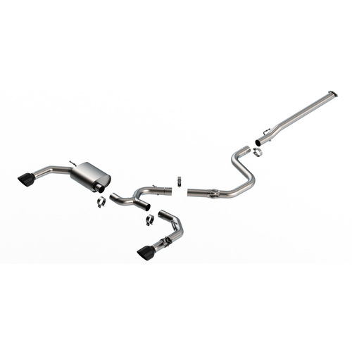 BORLA® Hyundai Elantra N 2022-2023 Cat-Back Exhaust System ATAK - Black Tip part # 140925BC