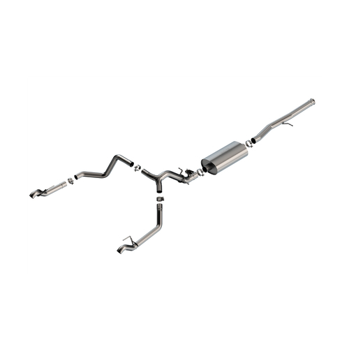 BORLA® Silverado 1500 LTZ 6.2L 2024-2026 Cat-Back Exhaust 'S-Type' uses Factory Tips part # 140993