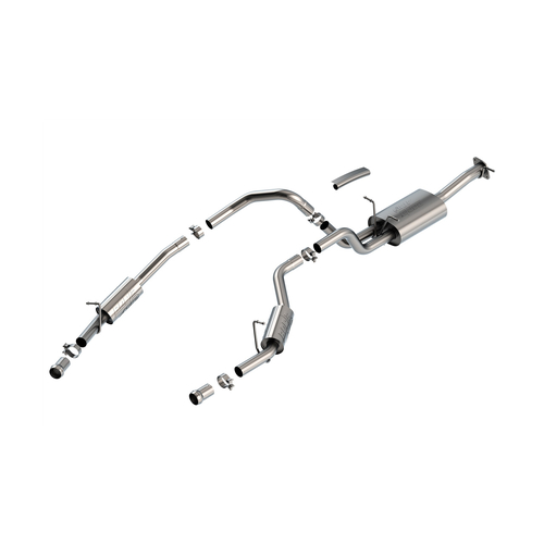 BORLA® RAM 1500 3.0L SST Hurricane Laramie DT & Rebel 2025-2026 Cat-Back™ Exhaust ATAK # 141031