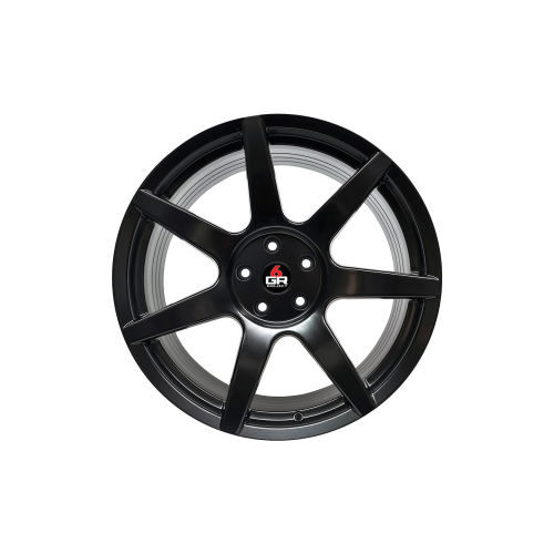 Project 6GR Wheels 7 Spoke Satin Black 19 x 10 Front & 19 x 11 Rear